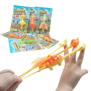 Развлекательная игрушка-катапульта для детей, пальчиковая игрушка для снятия стресса, подарок, Рогатка, резиновые Креативные Игрушки-Динозавры