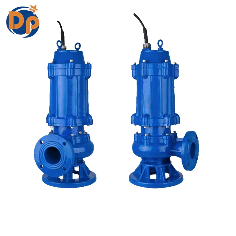 High pressure electric submersible pump 50m3/h vertical centrifugal sewage pump