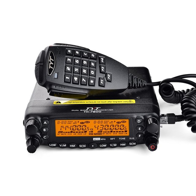 TYT Mobile Transceiver Amateur Dual Band VHF/UHF Radio High Power 50W Radio TH-7800