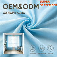 Tissu de rideau transparent ColorsTex ODM OEM, 100% polyester, voile transparent pour fenêtre, tissu en rouleau