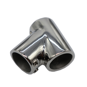 Raccord en T en acier inoxydable 316 à 60 degrés - Connecteur de tuyauterie de qualité marine pour rampes de <span class=keywords><strong>bateau</strong></span>, garde-corps de yacht et supports d'auvent - Product Image 2