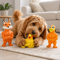 Jouets pour chiens en caoutchouc naturel, écologiques, résistants aux morsures, pour la dentition, couineurs, interactifs, pour le jeu des chiens