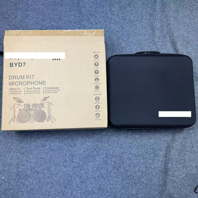 BYD7 Drum Microphone Set - Wired Drum Microphone Kit for Percussion Instruments