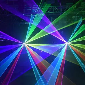 2020 Qixin low price Laser Light 4w 5w 6w DJ Full Color 3D Animation RGB Laser Projector Stage Light