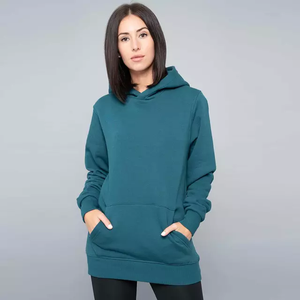 Sweat à capuche mode conçu sur mesure pour femmes avec technique lavée par cordon de serrage en gros disponible - Product Image 6
