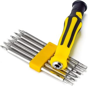 ชุดไขควงอเนกประสงค์ 6-in-1 แม่เหล็กแรงสูง สำหรับงานอุตสาหกรรม/DIY  หัวไขควงเหล็กคาร์บอนชุบสังกะสี ปรับแต่งได้ตามต้องการ รับผลิตแบบ OEM สำหรับใช้ในบ้าน - Product Image 1