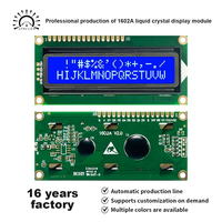 Module LCD TFT Monochrome FSTN/FTN à Matrice de Points COB 1602 (16x2 Caractères) avec Écran Bleu/Noir/Rouge/Vert et Interface I2C pour MPU