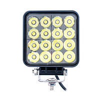 Luz de Trabajo LED Brillante de 12-80V 48W para Maquinaria de Construcción, Interruptor para Excavadora, Brazo Grande, Vehículo Agrícola/Todoterreno, Faro Modificado