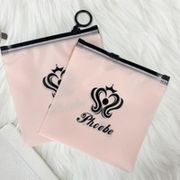 Sacs en plastique givrés personnalisés de haute qualité avec fermeture éclair réutilisable pour vêtements, chaussettes et fourrures