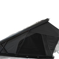 Carpa de Techo Triangular de Aluminio de Perfil Bajo, Carpa Rígida Impermeable Anticondensación con Colchón para Jeep, Viajes de Campamento al Aire Libre