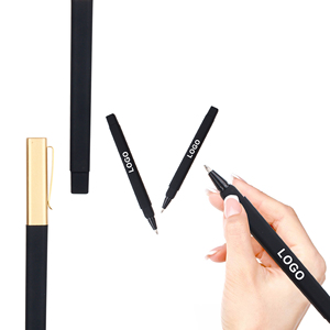 Promotion Custom Branded Plastic Rubber Coated Click Hotel Cheap Square Ball <b>Pen</b> with Print Logo Advertising Gift 1.0mm Writing - Product Image 3