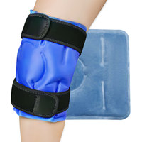 Manchon de compression en gel solide flexible chaud/froid pour le soulagement des douleurs au coude, au genou et à la cheville – Soin à domicile – Compresse de glace réutilisable – Vente en gros