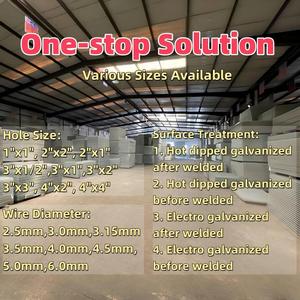 10 Máy đo 6mm <span class=keywords><strong>4mm</strong></span> <span class=keywords><strong>2</strong></span>.3mm độ dày 1x1 1x2 2x2 3 lỗ hàn dây lưới hàng rào bảng điều khiển kích thước 4x8 ft mạ kẽm thép thảm - Product Image 4