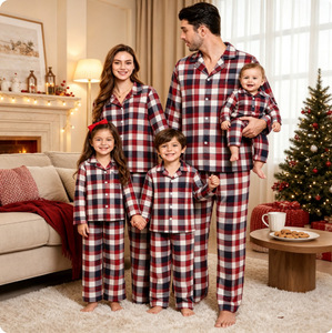 Winter Ultra Soft Eco-Friendly Fleece <strong>Family</strong> <strong>Pajamas</strong> Set Flannel Front <strong>Christmas</strong> - Product Image 1