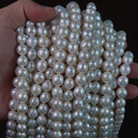 Vente en gros de perles Edison de 10-11 mm, blanches, roses, violettes, perles en vrac pour femmes, fabrication de bijoux faits main