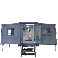 Gouyu Maison préfabriquée mobile en acier durable, moderne, pour bureau à domicile, conteneur pliable rectangulaire, conception extensible, assistance technique en ligne