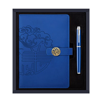 Agenda A5 de Negocios Kraft, Espiral, Papel de Piedra, Cuero PU, Promocional, Personalizada, Juego de Regalo con Libreta y Bolígrafo con Logotipo