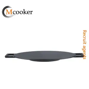 Mcooker 2023 Outdoor Restaurant Korean Traditional Cast Iron Bbq Grill Griddle Nonstick Frying Baking Roasting Plates Pans