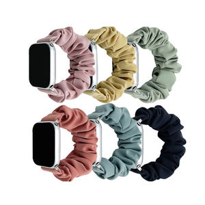 Bracelet de montre élastique en tissu uni, best-seller, pour <span class=keywords><strong>Apple</strong></span> Iwatch Band SE 9 8 7 <span class=keywords><strong>6</strong></span> 5 Series - Product Image 4