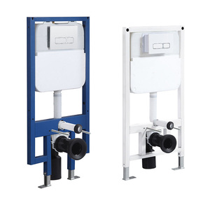 Tanque de agua de <span class=keywords><strong>acero</strong></span> <span class=keywords><strong>inoxidable</strong></span>, marco de metal, inodoro de doble descarga, <span class=keywords><strong>cisterna</strong></span> oculta para inodoro colgado en la pared - Product Image 5