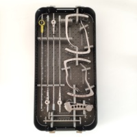 Instrument chirurgical vétérinaire portatif réglable en titane pour la pose d'osselets inversés, destiné aux chiens