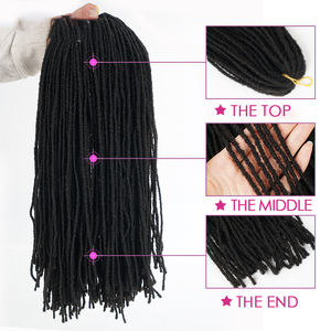 Mini Micro trenzas de ganchillo sintético para extensiones de cabello, extensiones de cabello Natural de 18 pulgadas con degradado - Product Image 6