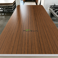 Panneau stratifié PVC imperméable à l'eau, grain de bois, 18 mm, 4x8 pieds, pour armoire de cuisine, directement de l'usine
