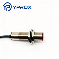 Sensor Proximitas Induktif 3-Kawat YPROX LJ18A Seri M18 Kecerahan Tinggi Jarak Penginderaan 5-8mm IP67 10-30V DC Berlapis Nikel