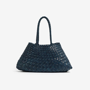 2025奢华纯正编织PU皮革肩包新设计女包，中国批发手工编织袋 - Product Image 2