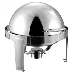 Bền Hiệu Suất Cao 6L Gương Đánh Bóng Chafing Món Ăn Thực Phẩm Ấm Hơn Cuộn Top Bìa Tự Chọn Cho Các Sự Kiện Cấp Thực Phẩm Chứng Nhận - Product Image 4