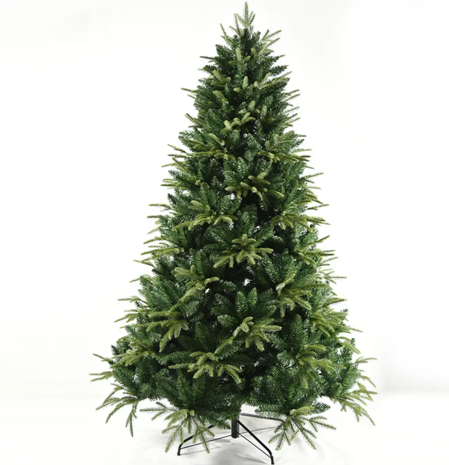 Decorazione natalizia personalizzata all'ingrosso 180cm PVC PE materiale 1000 rami albero di natale