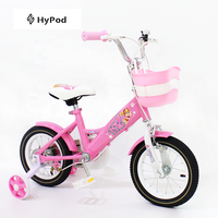 Vélo enfant pas cher à une vitesse avec siège, 4 roues, pour filles de 2 à 7 ans, en acier, 14, 16, 18 pouces