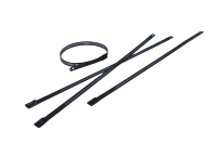 Attaches-câbles réutilisables autobloquants en acier inoxydable Barb-lock 480 x 13 mm