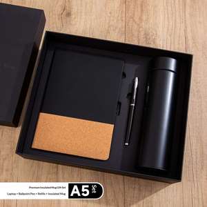 Coffret Cadeau Luxe en Cuir PU : Stylo, Carnet et Gobelet – Impression Sérigraphique Exquise, Logo Personnalisé, Boîte Cadeau Portable, Idéal pour Entreprises - Product Image 3