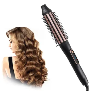 Styling chaud volumisant thermique chauffé chaud brosse ronde cheveux fer à friser rotatif lisseur brosse pour salon à domicile