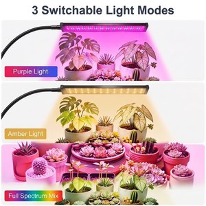 CUSTOM LOGO Full Spectrum LED Grow <b>Light</b> 105 LEDs <b>With</b> <b>Timer</b> For Indoor Plants Seed Starting Plant - Product Image 6