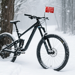 Customized Merry Christmas Flags Bike Flag Mountain Bicycle Race <b>Banners</b> Digital Printed with Screw Plastic Flagpole - Product Image 4