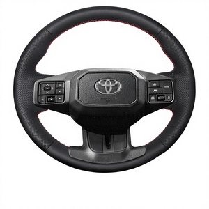MRBULLS Housse de <span class=keywords><strong>volant</strong></span> populaire à 3 branches en cuir artificiel cousue à la main pour Toyota <span class=keywords><strong>RAV4</strong></span> 2026 - Product Image 2