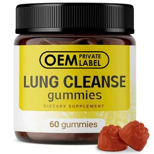 Nhãn hiệu riêng mullein lá chiết xuất bổ sung mullein lá Gummies với tiêu hóa hỗ trợ phổi cai nghiện Sữa rửa mặt mullein Gummies