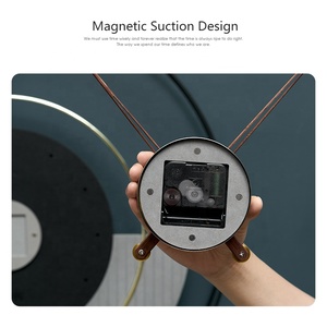 Bgteboy — grande horloge murale en bois, décor de bureau, moderne et à Quartz, mains en noyer, horloge de luxe, <span class=keywords><strong>2022</strong></span> - Product Image 5