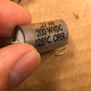 Nouveaux condensateurs à tube NOS Astron .27 µF 200V Vitamin Q PIO 1953 testés .25, originaux, en stock, <span class=keywords><strong>2</strong></span> paires assorties - Product Image 5