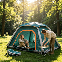 Tente de camping imperméable à gonflage rapide pour couples, en tissu Oxford, double couche, protection solaire, pliable, portable, pour 2-3 personnes