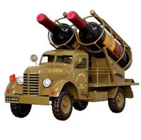 Porte-bouteilles en étain vintage, modèle de voiture militaire, décoration d'intérieur, camion de libération à l'ancienne, décorations créatives