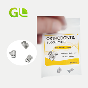 Fabrika diş ortodontik bukkal tüpler ikinci Molar Roth/MBT 0.022/0.018 monoblok serisi - Product Image 3