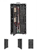 Pantalla LED P2.6 500x1000 GOB de Alquiler para Interiores, Mantenimiento Trasero, Conexión por Cable, Control Novastar