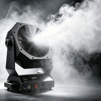 Ventilateur de fumée électrique DMX noir FEIYUEYUE en métal avec télécommande pour effets de scène, idéal pour les événements et spectacles professionnels
