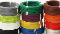 Fil de raccordement haute température 105 ℃ 600V fil électrique UL1015 20 24 28 AWG fil électronique en cuivre étamé câble à un noyau