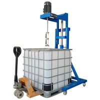 Mélangeur hydraulique pour fûts IBC, support en acier inoxydable pour produits chimiques, mélangeur haute vitesse