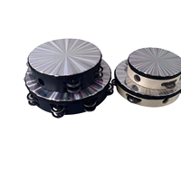 Tambourin LED clignotant à double rangée de 8 pouces, jouet de percussion lumineux portatif pour événements festifs
