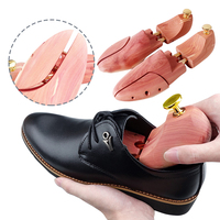 Offre Spéciale : Embauchoirs en bois de cèdre massif réglables et économiques pour hommes, certifiés usine, pour étirer les chaussures